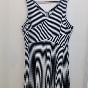 Lane Bryant Striped Fitted Dress